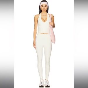 437 Halter Top and Leggings Set in creme
